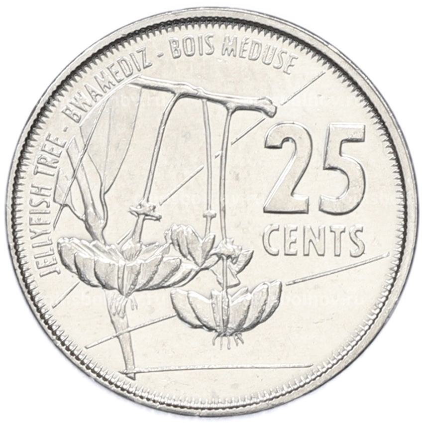 Монета 25 центов 2016 года Сейшелы