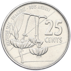 Монета 25 центов 2016 года Сейшелы (аверс)