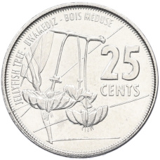 Монета 25 центов 2016 года Сейшелы (аверс)
