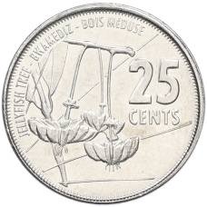 Монета 25 центов 2016 года Сейшелы (аверс)