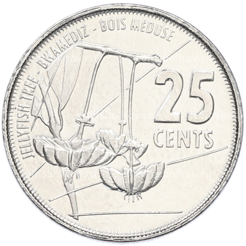 Монета 25 центов 2016 года Сейшелы