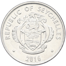 Монета 25 центов 2016 года Сейшелы (реверс)