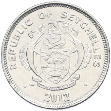 Монета 25 центов 2012 года Сейшелы (реверс)