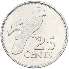 Монета 25 центов 2012 года Сейшелы (аверс)