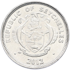 Монета 25 центов 2012 года Сейшелы (реверс)