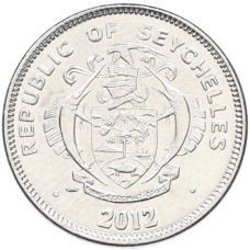 Монета 25 центов 2012 года Сейшелы (реверс)