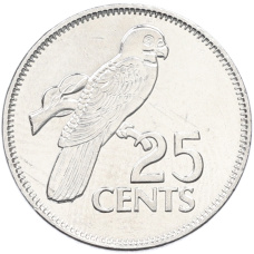Монета 25 центов 2012 года Сейшелы (аверс)