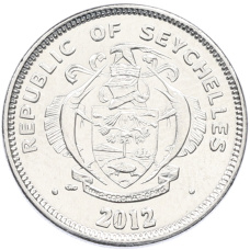 Монета 25 центов 2012 года Сейшелы (реверс)