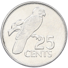 Монета 25 центов 2012 года Сейшелы (аверс)