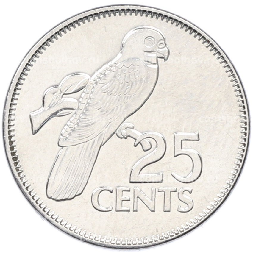 Монета 25 центов 2012 года Сейшелы