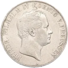 Монета 2 талера 1841 года Пруссия (аверс)