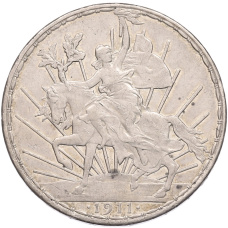 Монета 1 песо 1911 года Мексика (аверс)