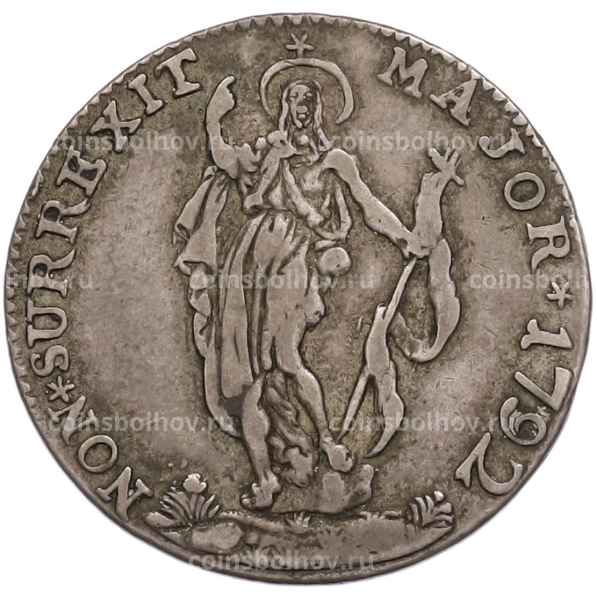 Монета 2 лиры 1792 года Генуя