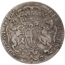 Монета 2 лиры 1792 года Генуя (реверс)