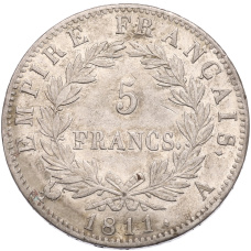 Монета 5 франков 1811 года A Франция (аверс)
