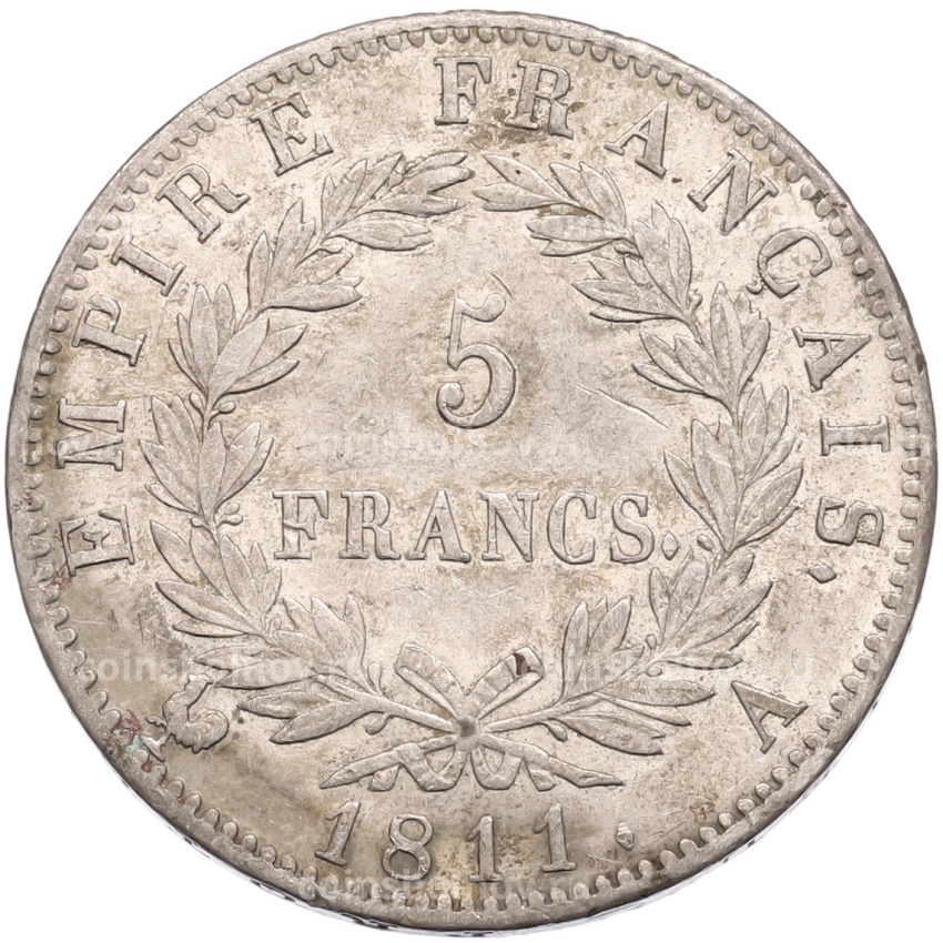 Монета 5 франков 1811 года A Франция