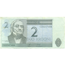 Банкнота 2 кроны 2006 года Эстония (аверс)