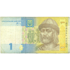 Банкнота 1 гривна 2006 года Украина (аверс)