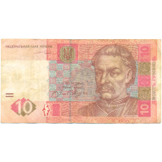 Банкнота 10 гривен 2004 года Украина (аверс)
