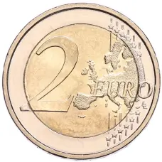 Монета 2 евро 2026 года J Германия «Федеральные земли Германии — Бремен, музей климатических зон» (реверс)