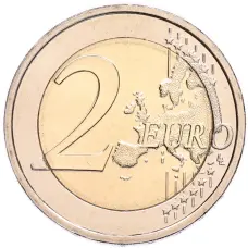 Монета 2 евро 2025 года Литва «Литовские этнографические регионы — Малая Литва» (реверс)