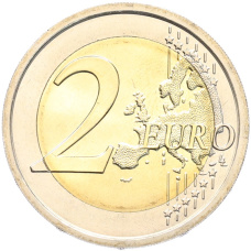 Монета 2 евро 2021 года Италия «150 лет объявлению Рима столицей Италии» (реверс)