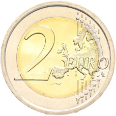 Монета 2 евро 2021 года Италия «150 лет объявлению Рима столицей Италии» (реверс)