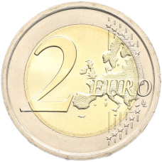 Монета 2 евро 2021 года Италия «150 лет объявлению Рима столицей Италии» (реверс)