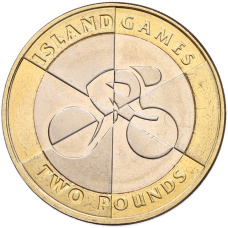 Монета 2 фунта 2019 года Гибралтар «Островные игры» (аверс)