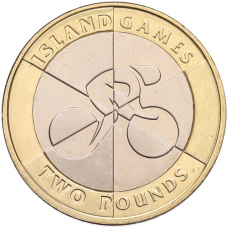 Монета 2 фунта 2019 года Гибралтар «Островные игры» (аверс)