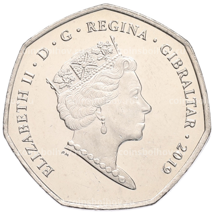 Монета 50 пенсов 2019 года Гибралтар «Островные игры» (вид 2)