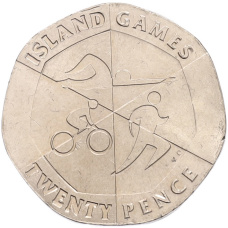 Монета 20 пенсов 2019 года Гибралтар «Островные игры» (аверс)