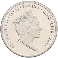 Монета 10 пенсов 2019 года Гибралтар «Островные игры» (реверс)