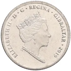 Монета 10 пенсов 2019 года Гибралтар «Островные игры» (реверс)