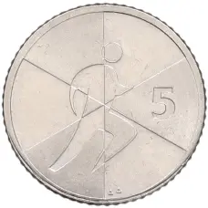 Монета 5 пенсов 2019 года Гибралтар «Островные игры» (аверс)