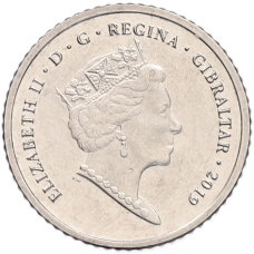 Монета 5 пенсов 2019 года Гибралтар «Островные игры» (реверс)