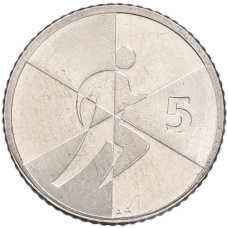 Монета 5 пенсов 2019 года Гибралтар «Островные игры» (аверс)