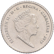 Монета 5 пенсов 2019 года Гибралтар «Островные игры» (реверс)