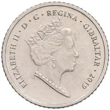 Монета 5 пенсов 2019 года Гибралтар «Островные игры» (реверс)