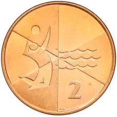 Монета 2 пенса 2019 года Гибралтар «Островные игры» (аверс)