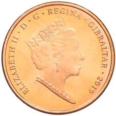 Монета 2 пенса 2019 года Гибралтар «Островные игры» (реверс)