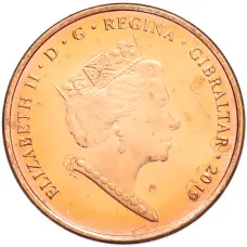 Монета 2 пенса 2019 года Гибралтар «Островные игры» (реверс)