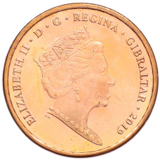 Монета 1 пенс 2019 года Гибралтар «Островные игры» (реверс)