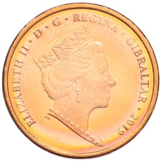 Монета 1 пенс 2019 года Гибралтар «Островные игры» (реверс)