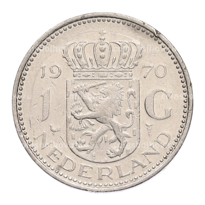 Монета 1 гульден 1970 года Нидерланды