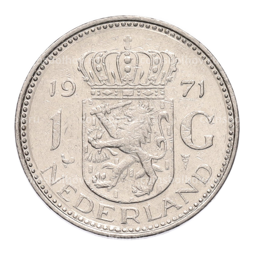 Монета 1 гульден 1971 года Нидерланды