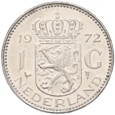 Монета 1 гульден 1972 года Нидерланды (аверс)