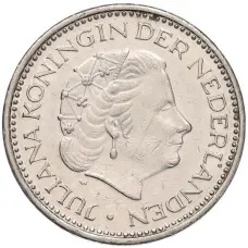 Монета 1 гульден 1973 года Нидерланды (реверс)