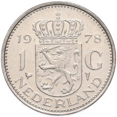 Монета 1 гульден 1978 года Нидерланды (аверс)