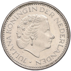 Монета 1 гульден 1980 года Нидерланды (реверс)